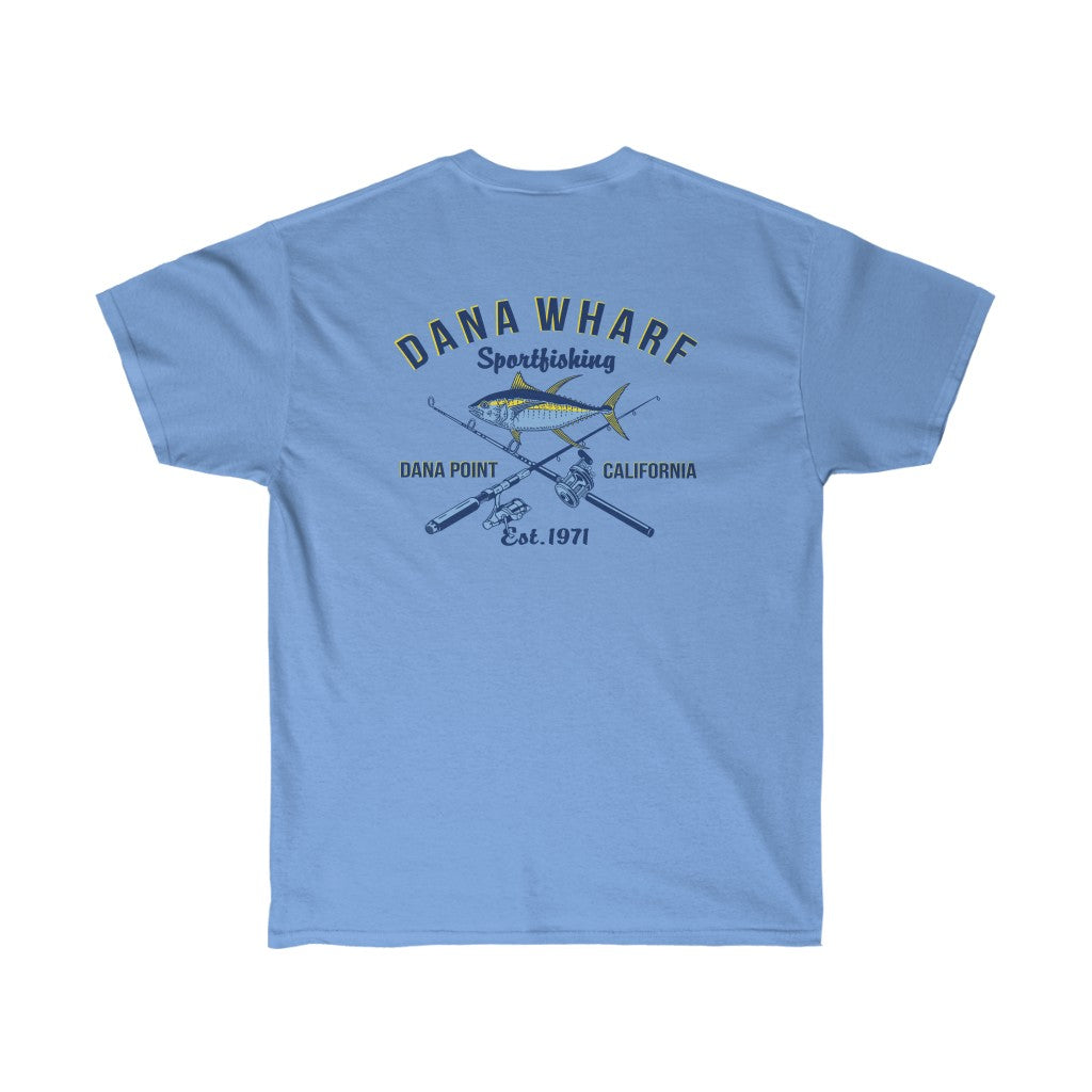 Dana Wharf Sportfishing T-Shirt Carolina Blue / 5XL